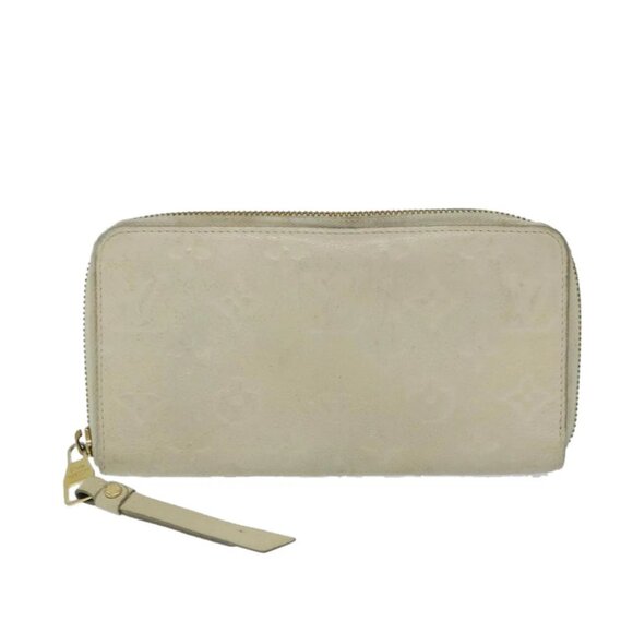 LOUIS VUITTON Empreinte Portefeuille Secret Ron Wallet White M93437 Auth 69536 - Picture 1 of 16